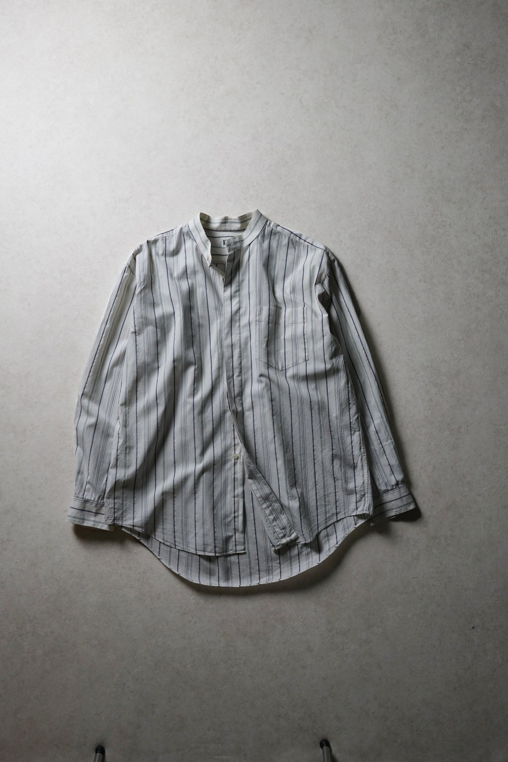 Issey Miyake Design Studio Band-Collar Shirt