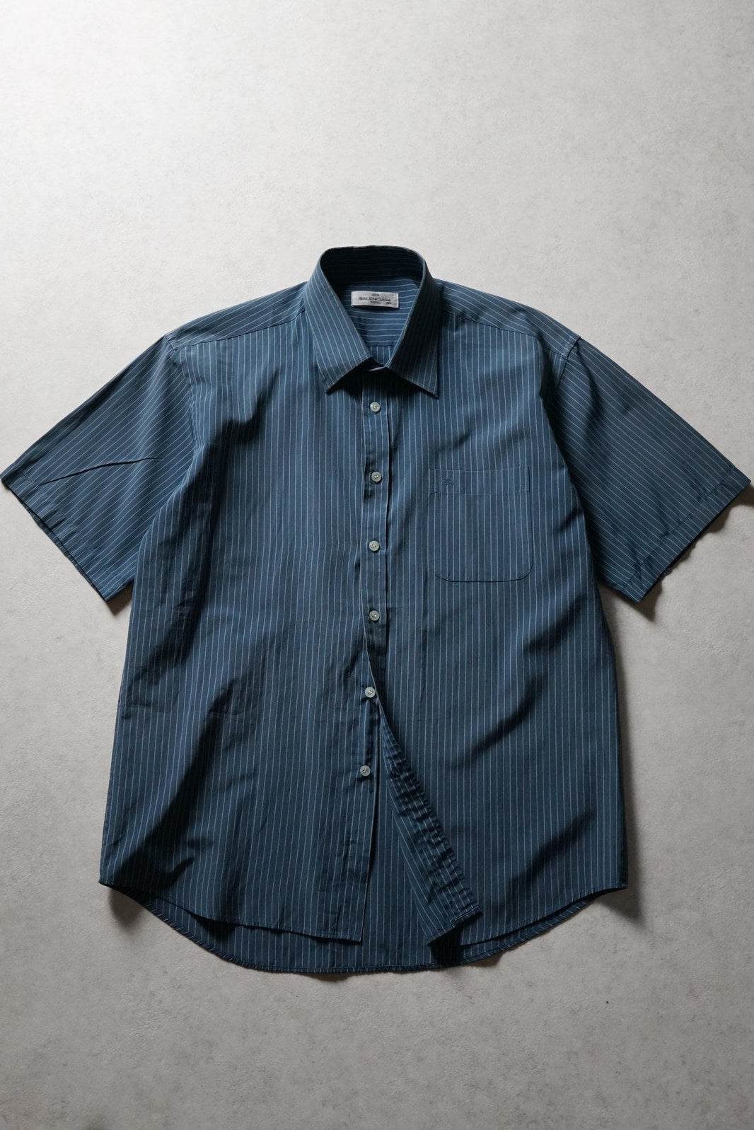 Balenciaga Short-Sleeve Striped Shirt