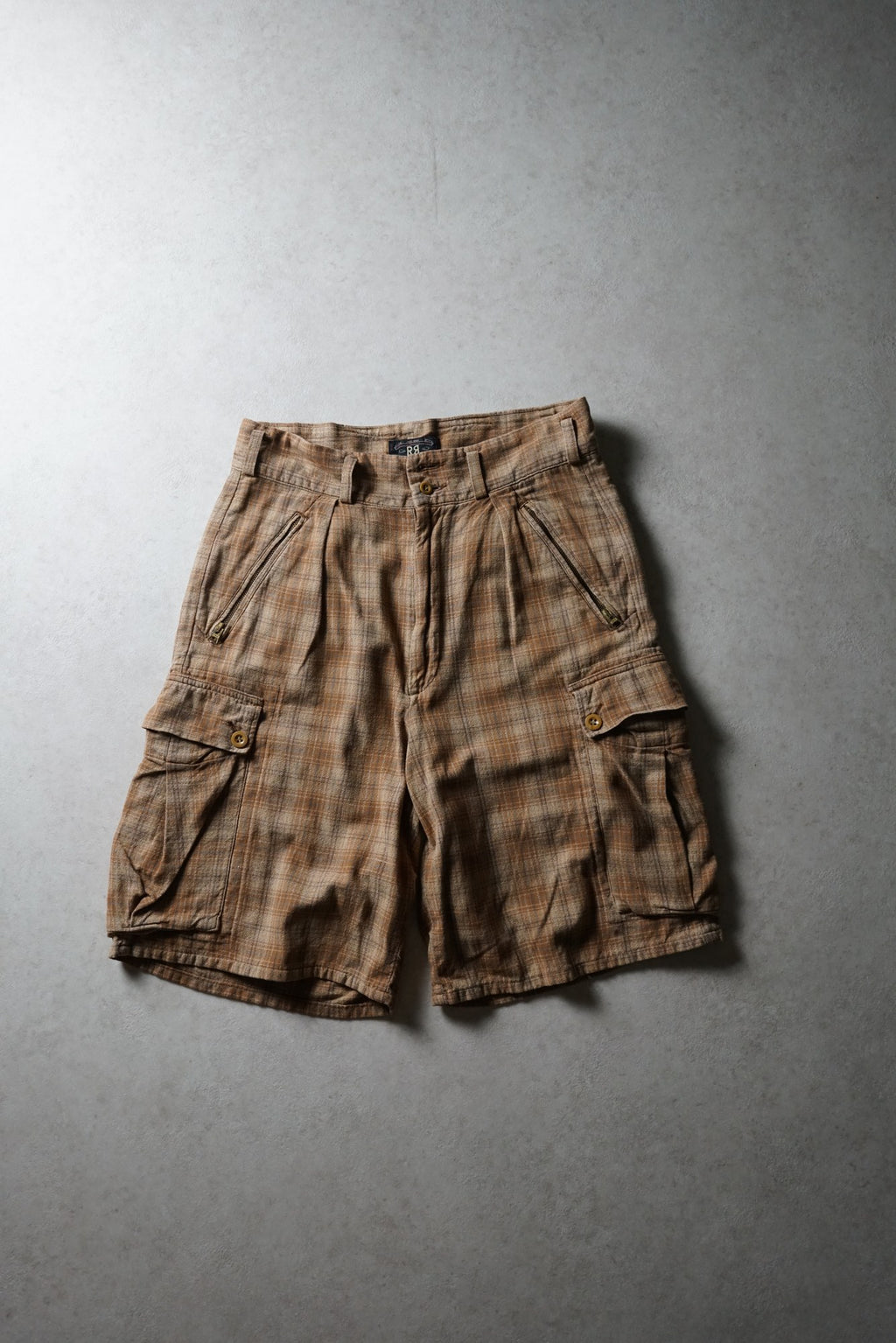 RRL Checked Cargo Shorts