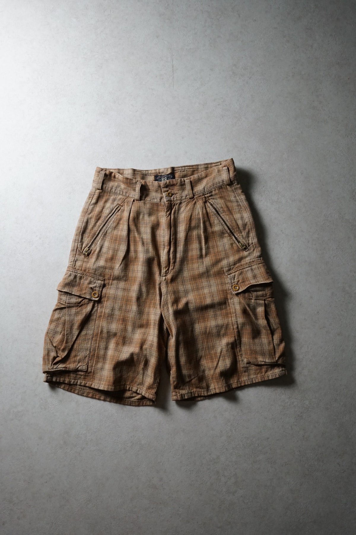 RRL Checked Cargo Shorts
