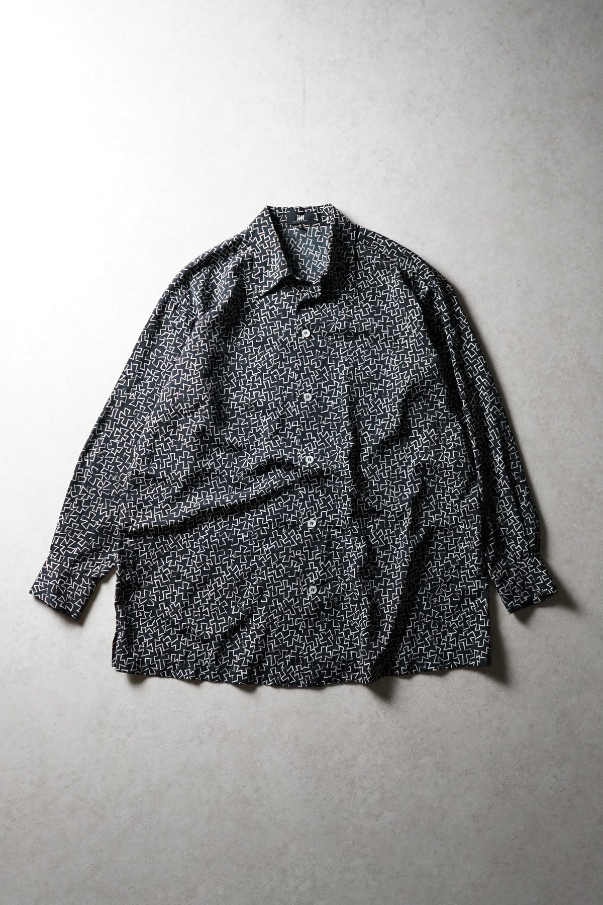 Issey Miyake Cross Print Shirt