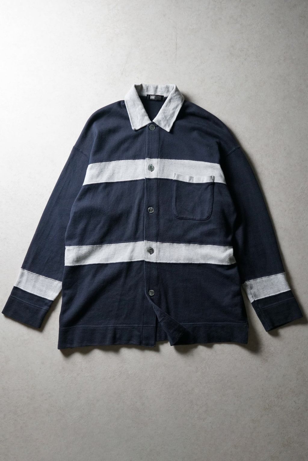 Issey Miyake Block Stripe Polo