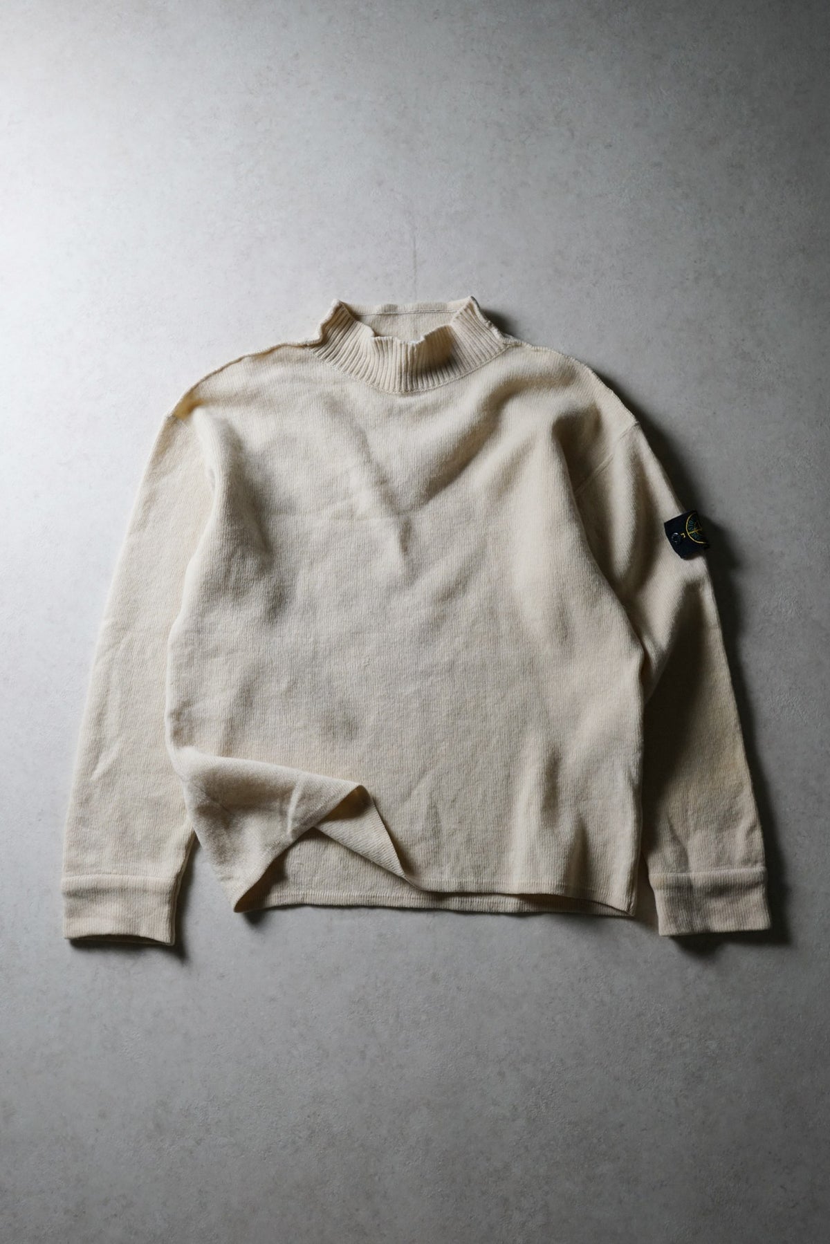 Stone Island Cream Mockneck Knit