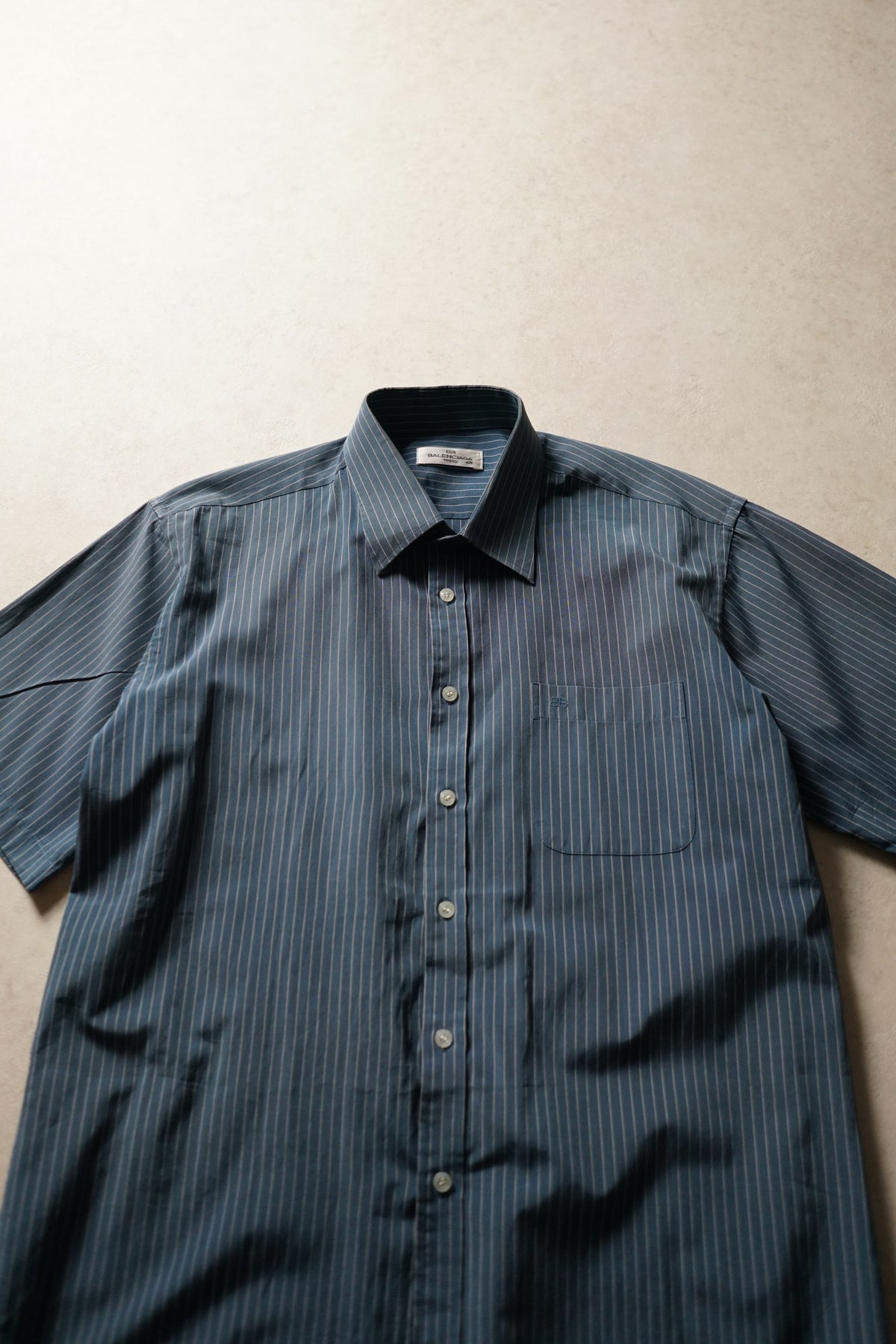 Balenciaga Short-Sleeve Striped Shirt