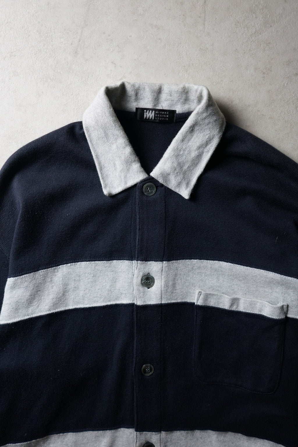 Issey Miyake Block Stripe Polo