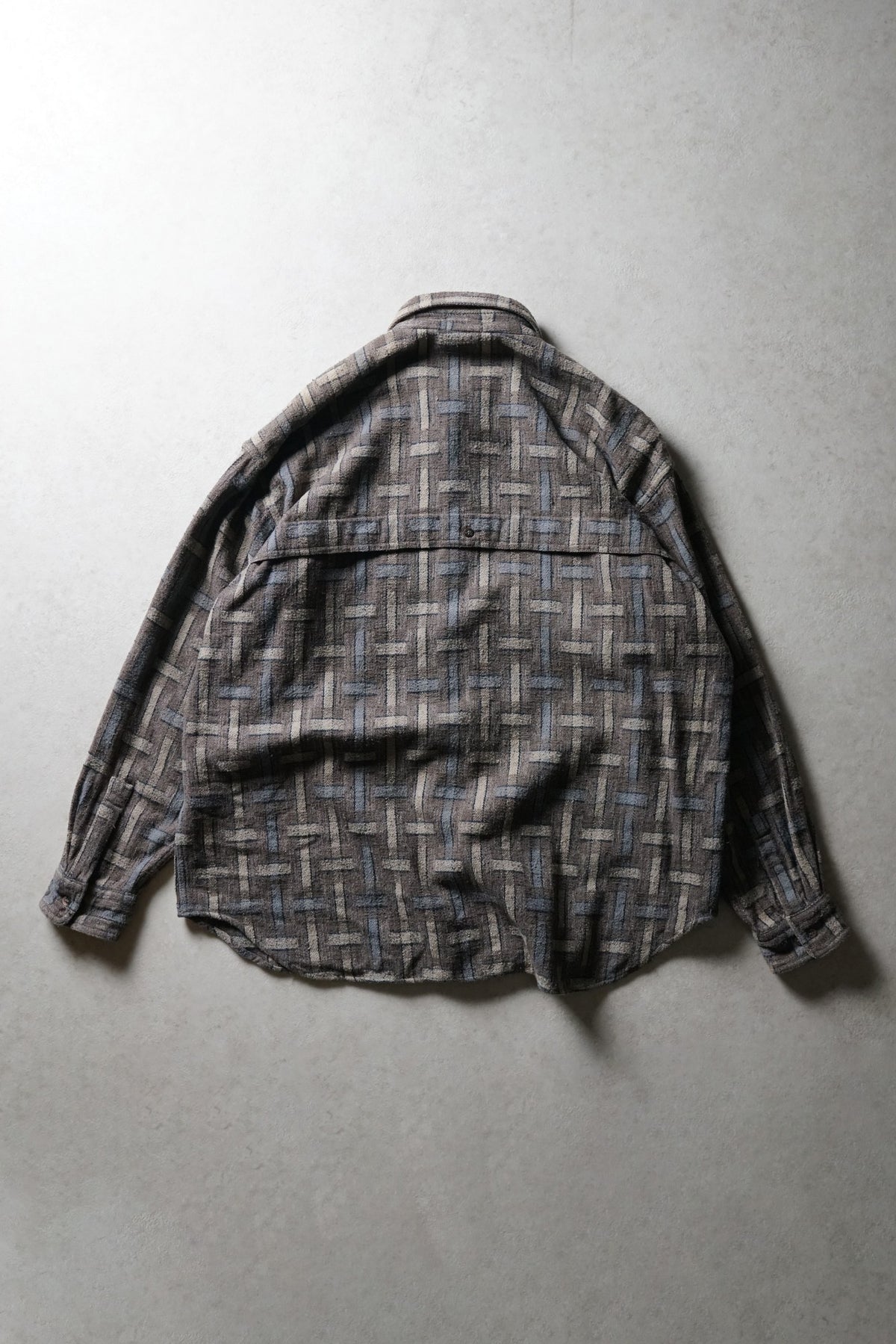 Issey Miyake Brown Block Wool Shirt