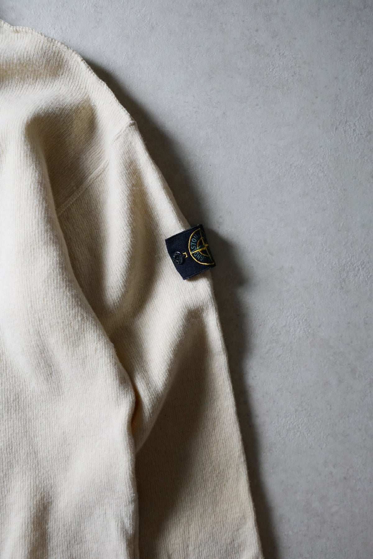 Stone Island Cream Mockneck Knit