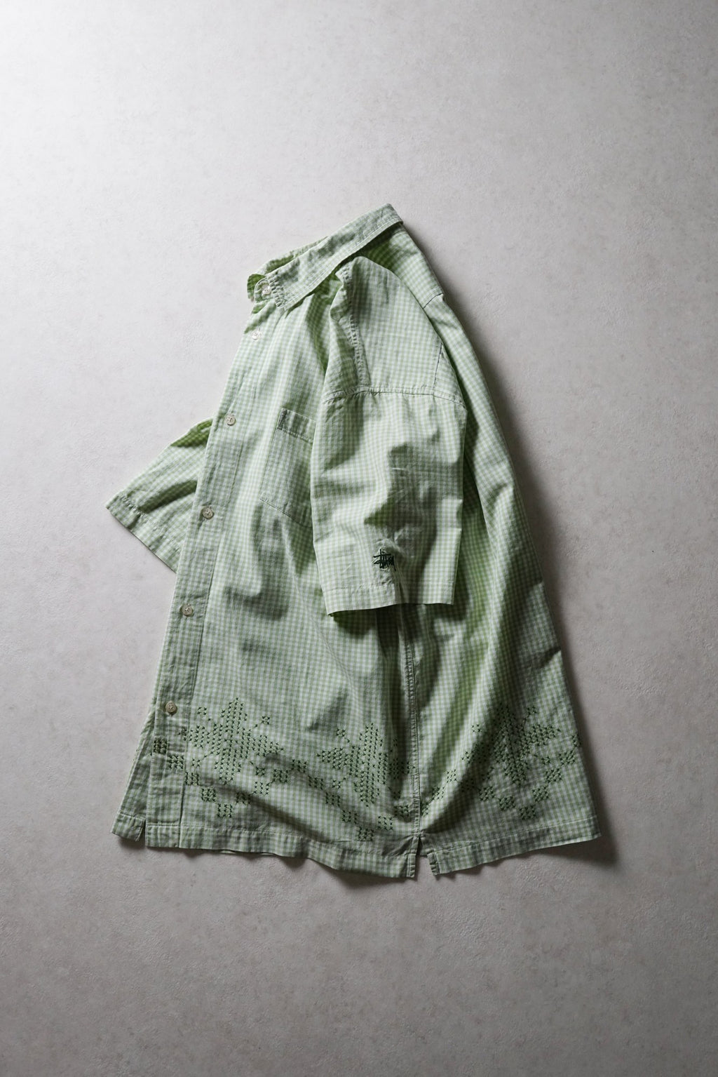 Stussy Green Gingham Shirt