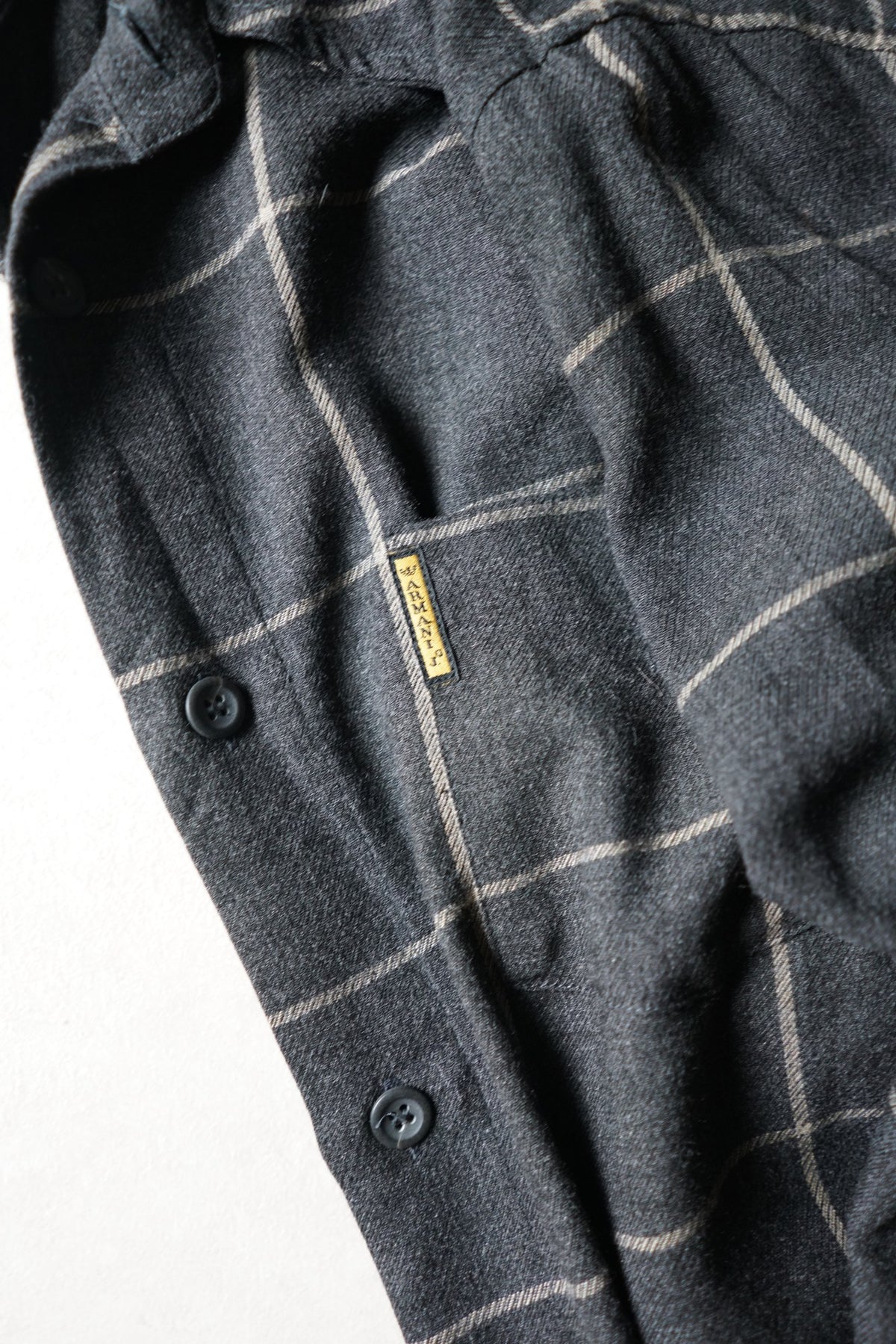 Armani Charcoal Check Shirt