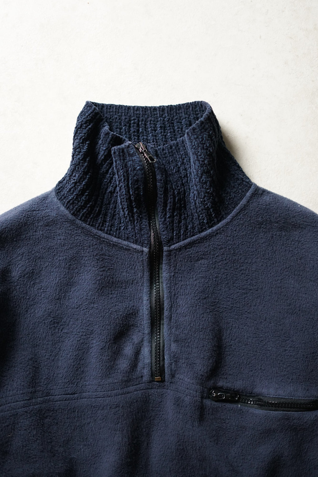 Stone Island Navy Quarter Zip Fleece
