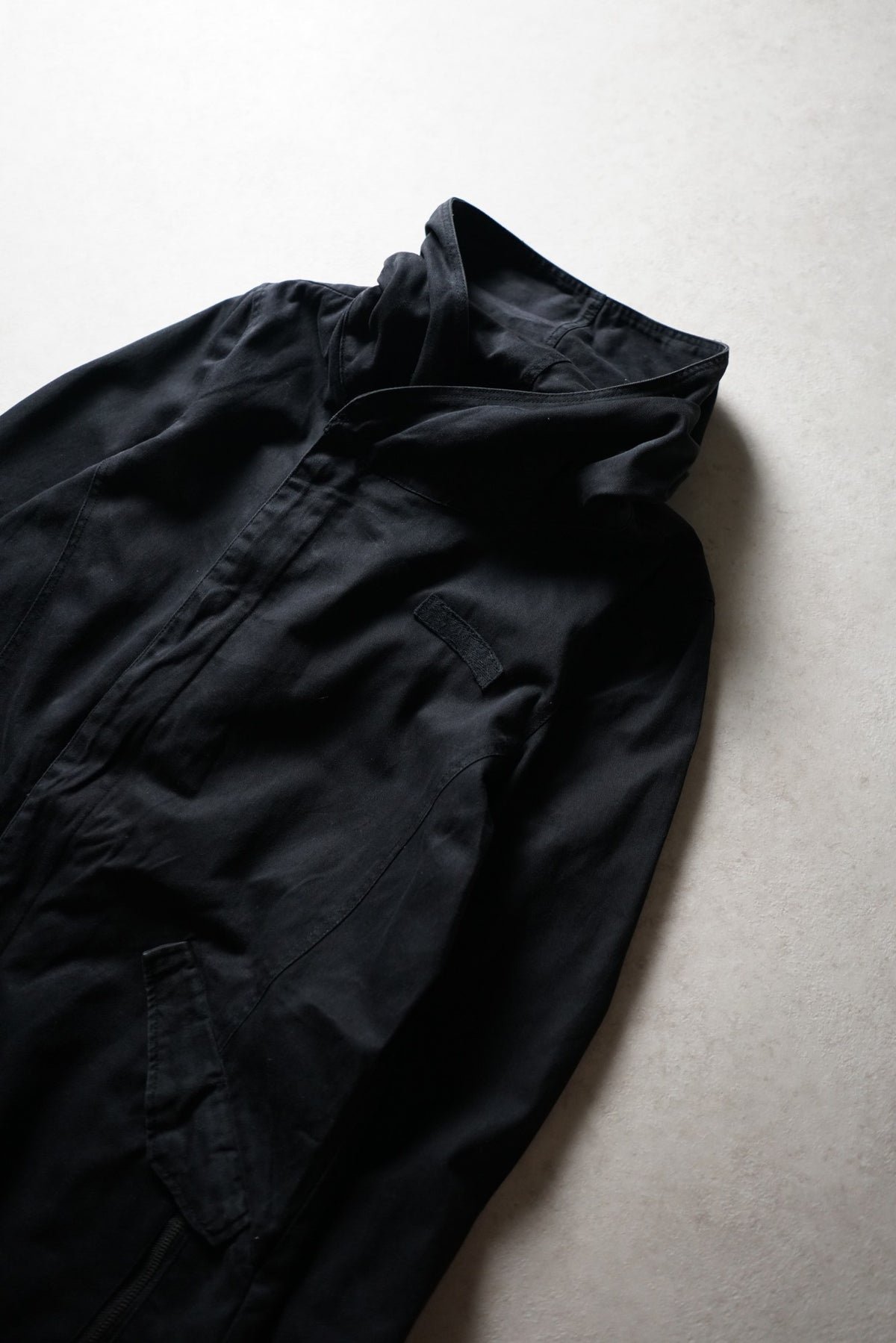 Marithe Francois Girbaud Asymmetric Hooded Coat