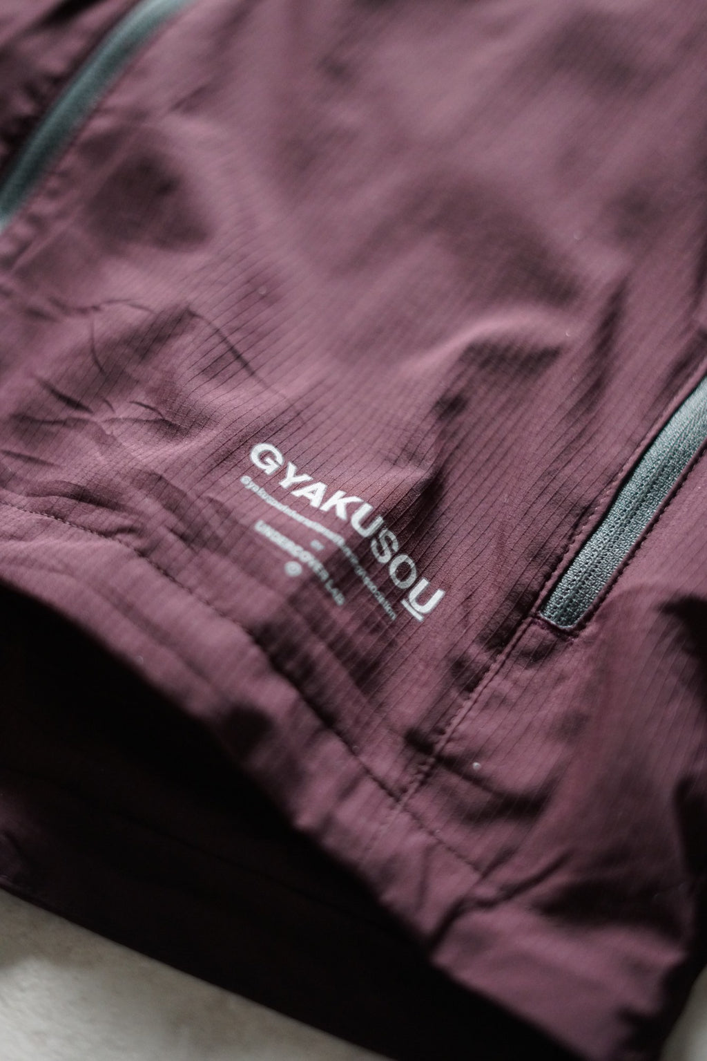 Nike Gyakusou Packable Hooded Running Jacket Burgundy