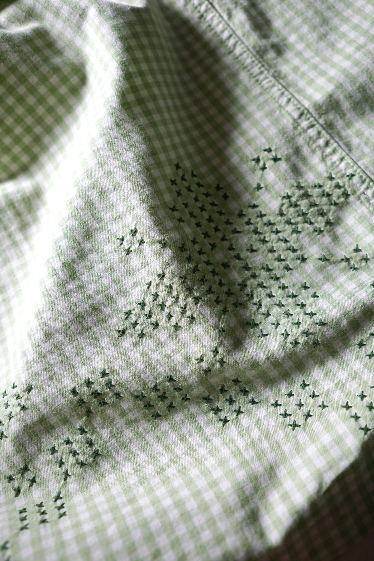 Stussy Green Gingham Shirt