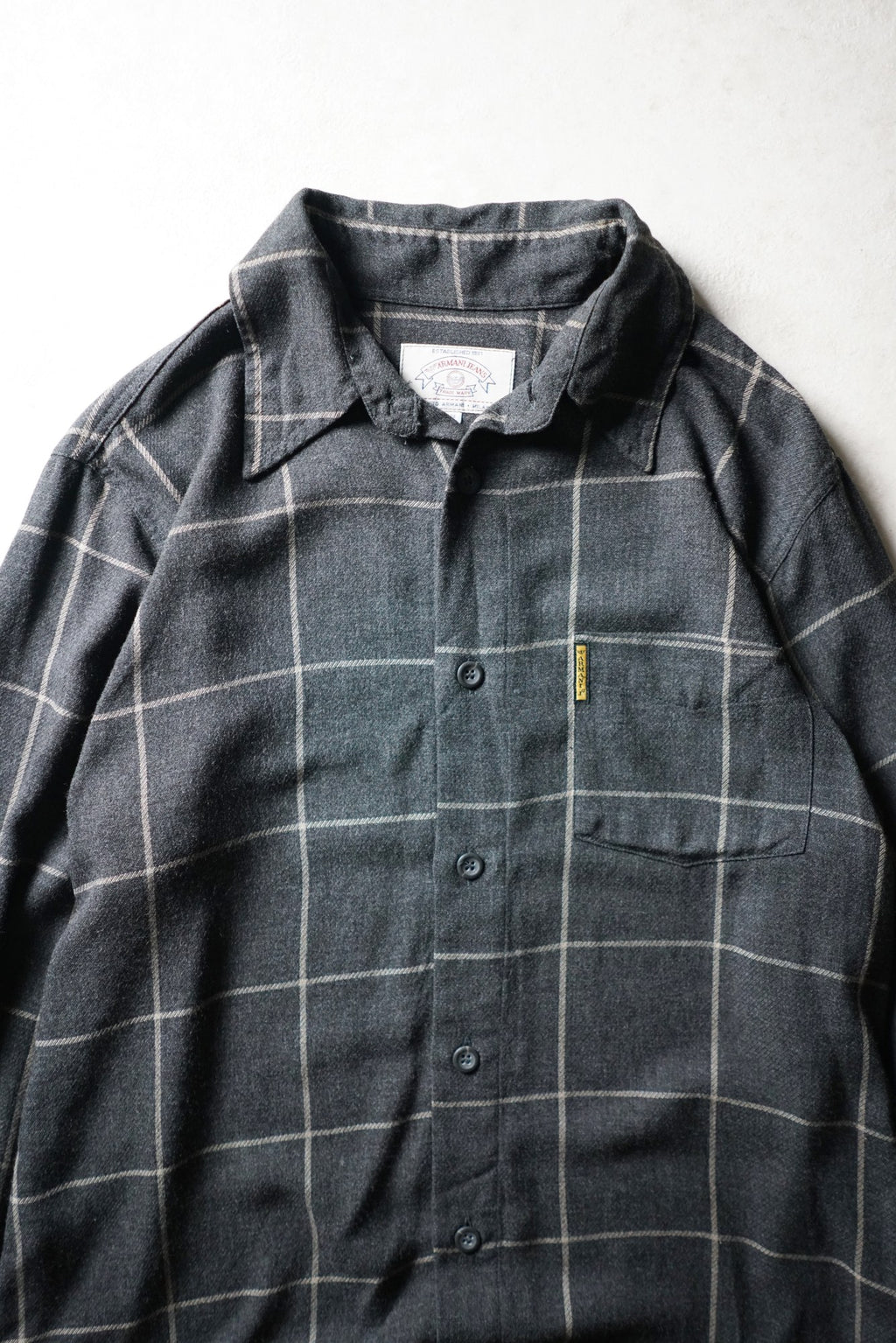 Armani Charcoal Check Shirt