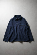Stone Island Navy Quarter Zip Fleece