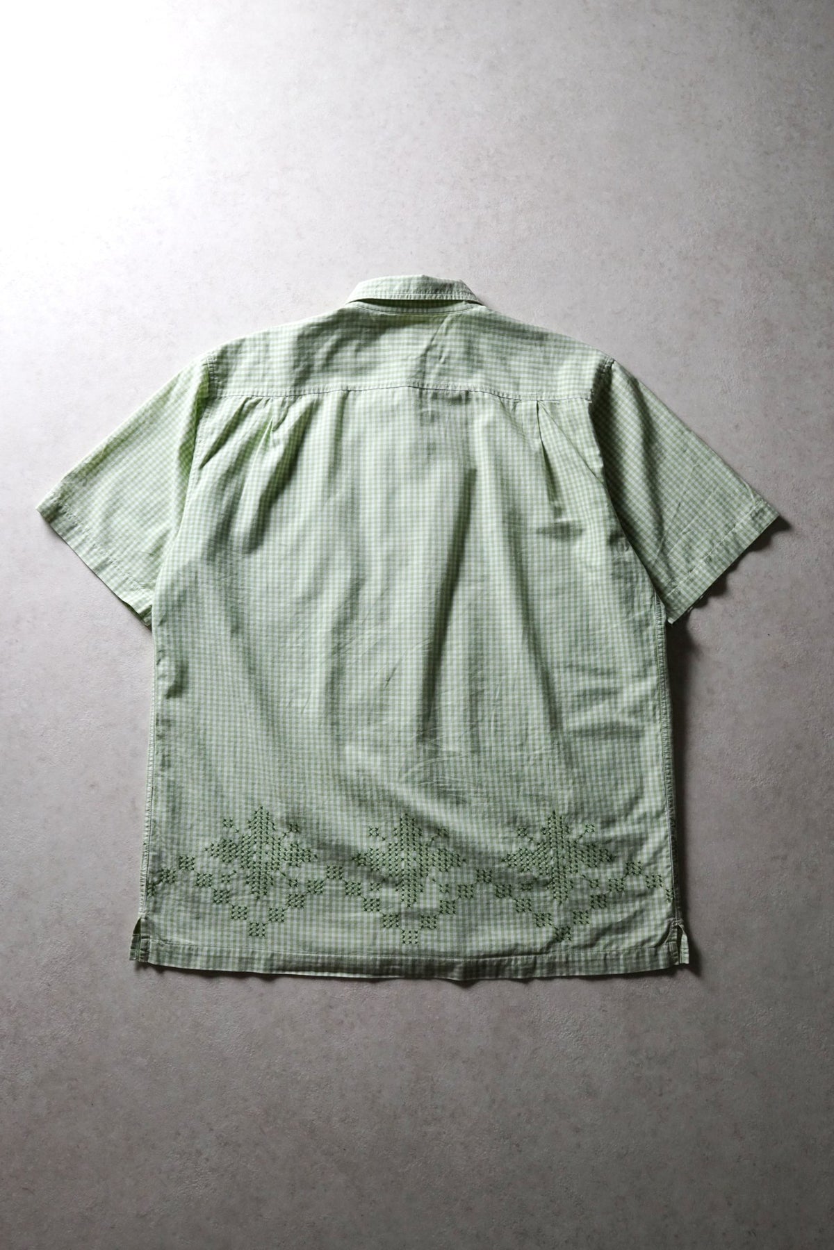 Stussy Green Gingham Shirt