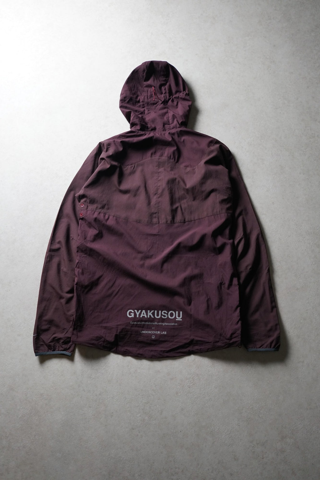 Nike Gyakusou Packable Hooded Running Jacket Burgundy