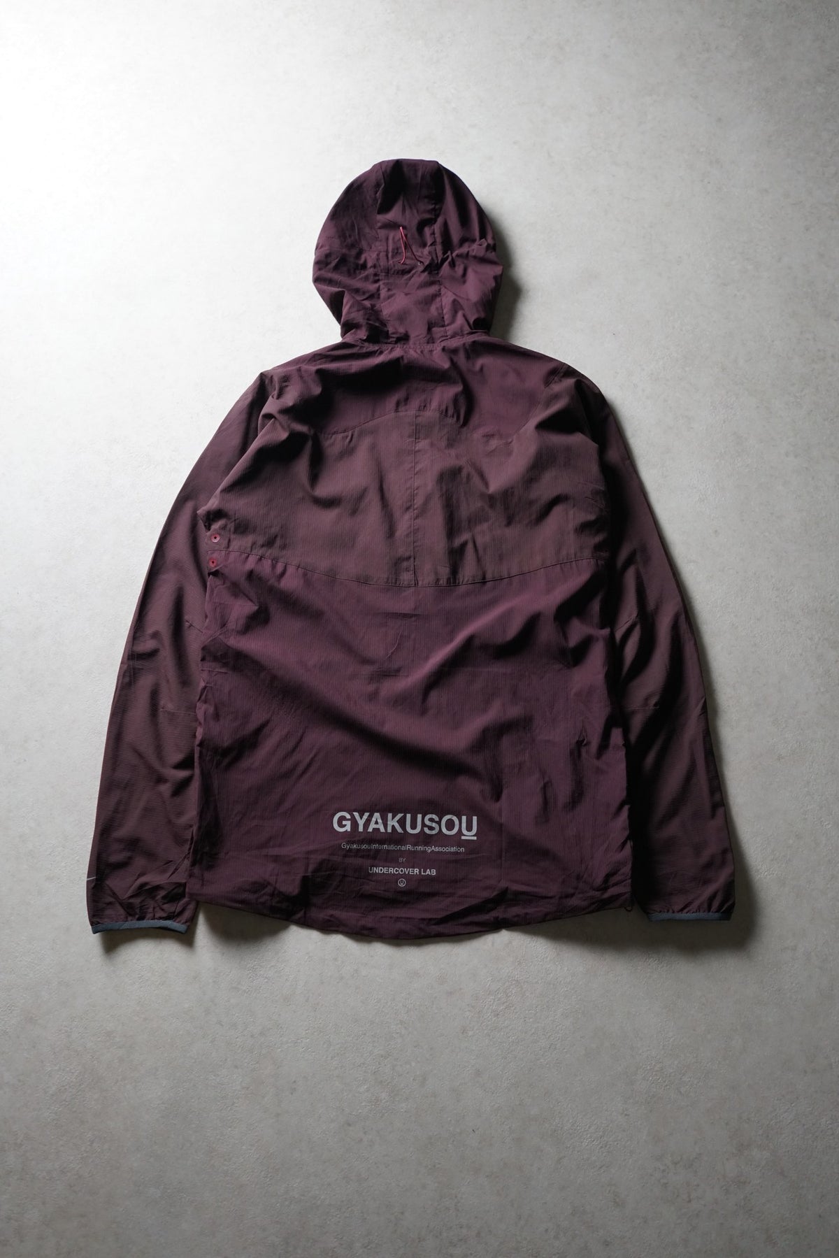 Nike Gyakusou Packable Hooded Running Jacket Burgundy