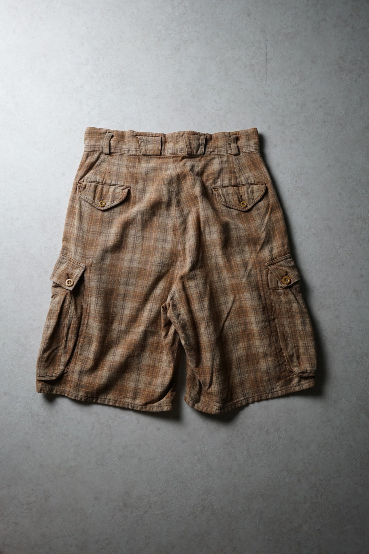 RRL Checked Cargo Shorts