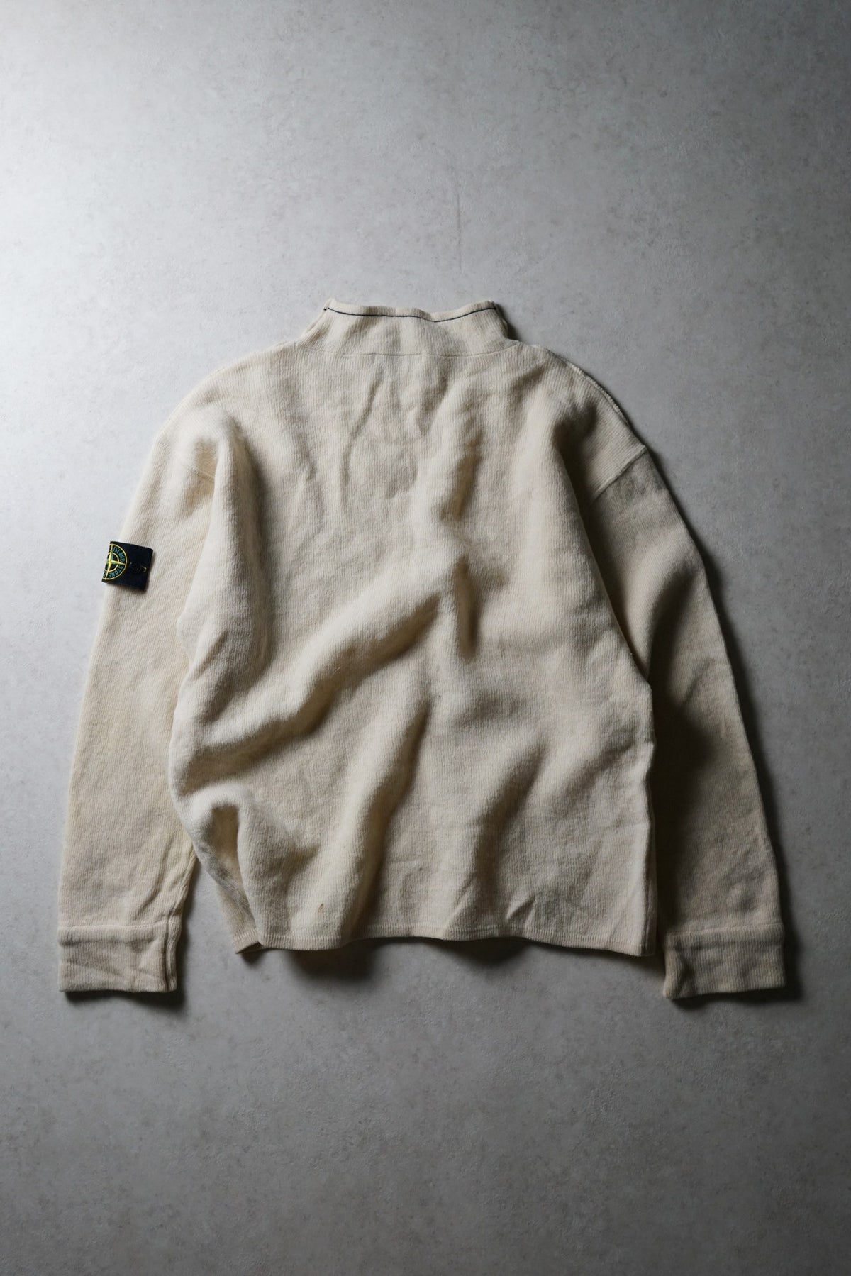 Stone Island Cream Mockneck Knit