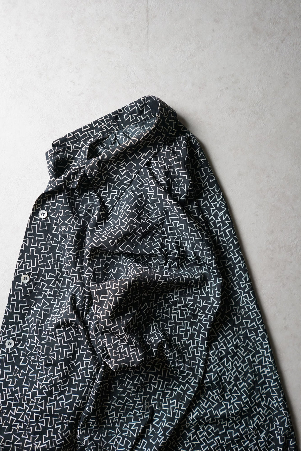 Issey Miyake Cross Print Shirt