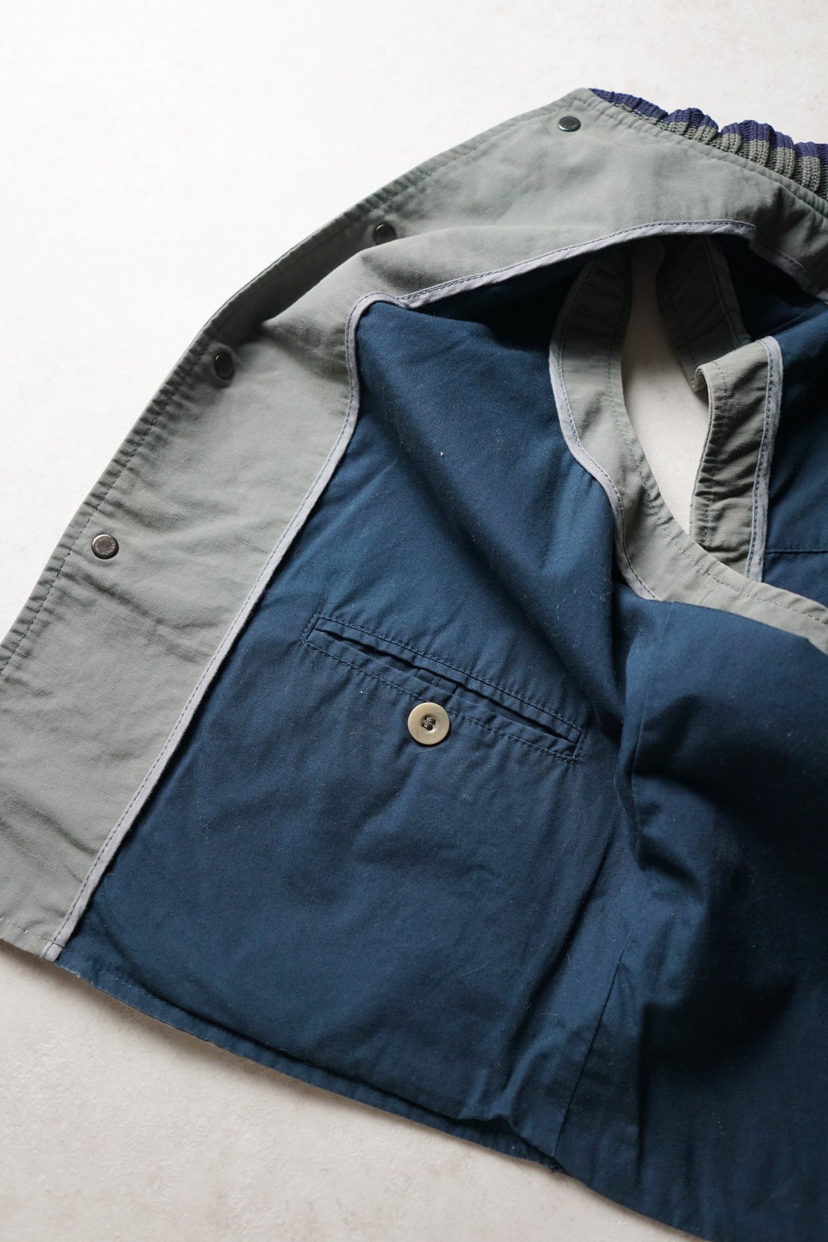 Emporio Armani Ribbed-Collar Gilet