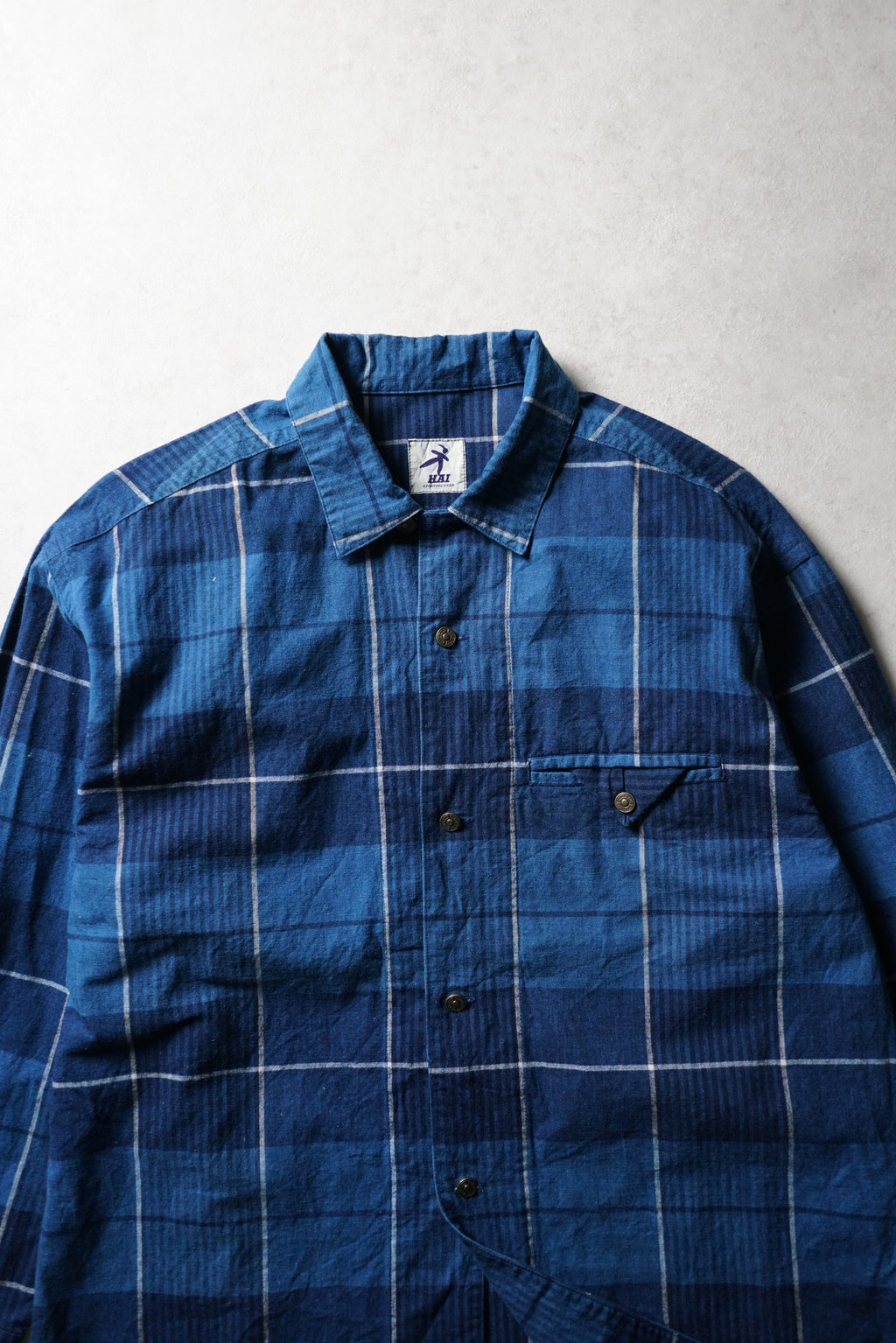 Hai Sporting Gear Checked Shirt Blue