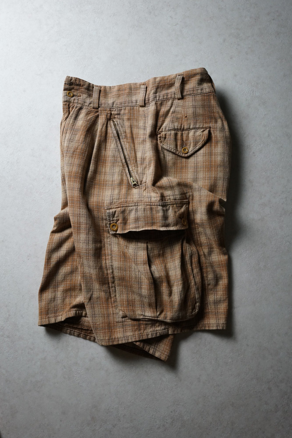 RRL Checked Cargo Shorts