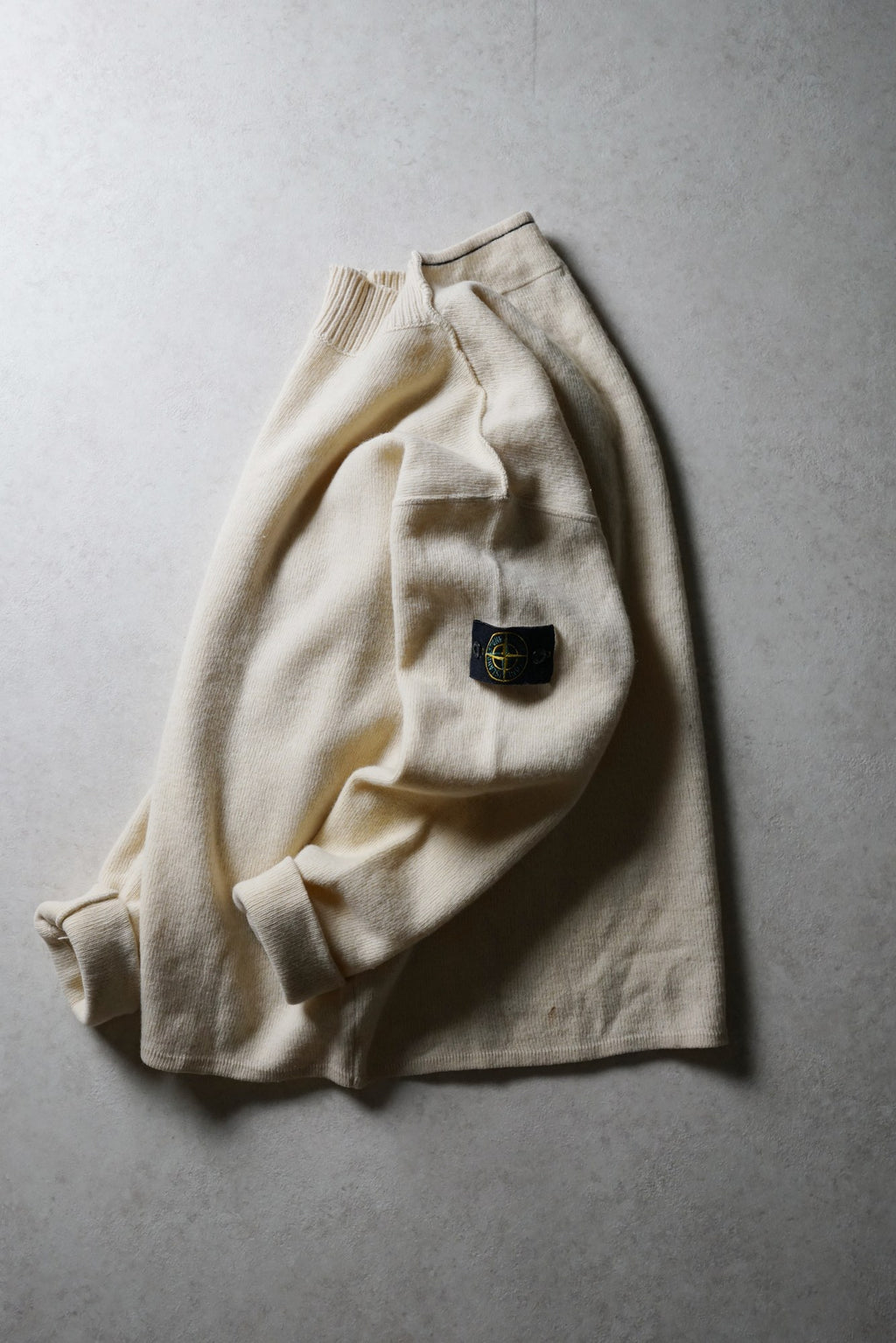 Stone Island Cream Mockneck Knit