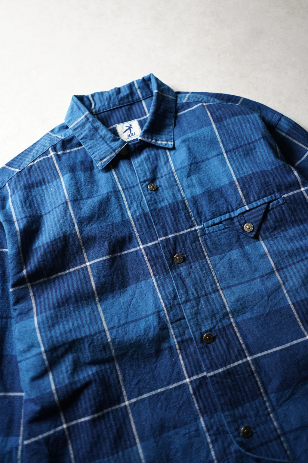Hai Sporting Gear Checked Shirt Blue