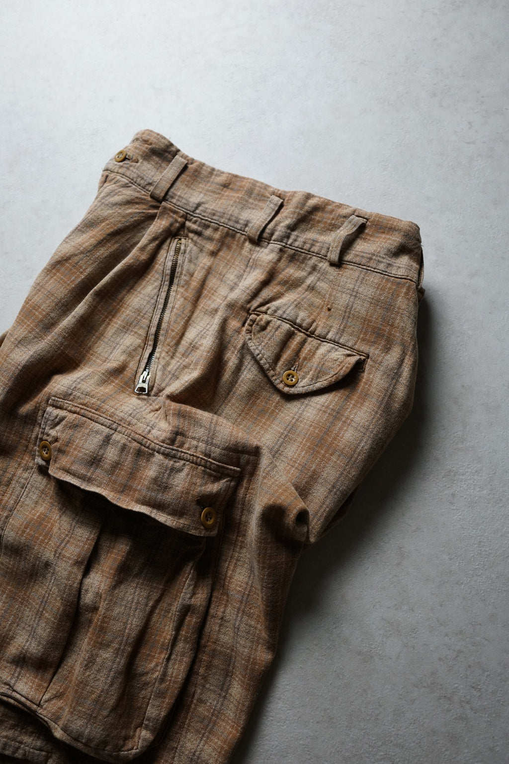 RRL Checked Cargo Shorts