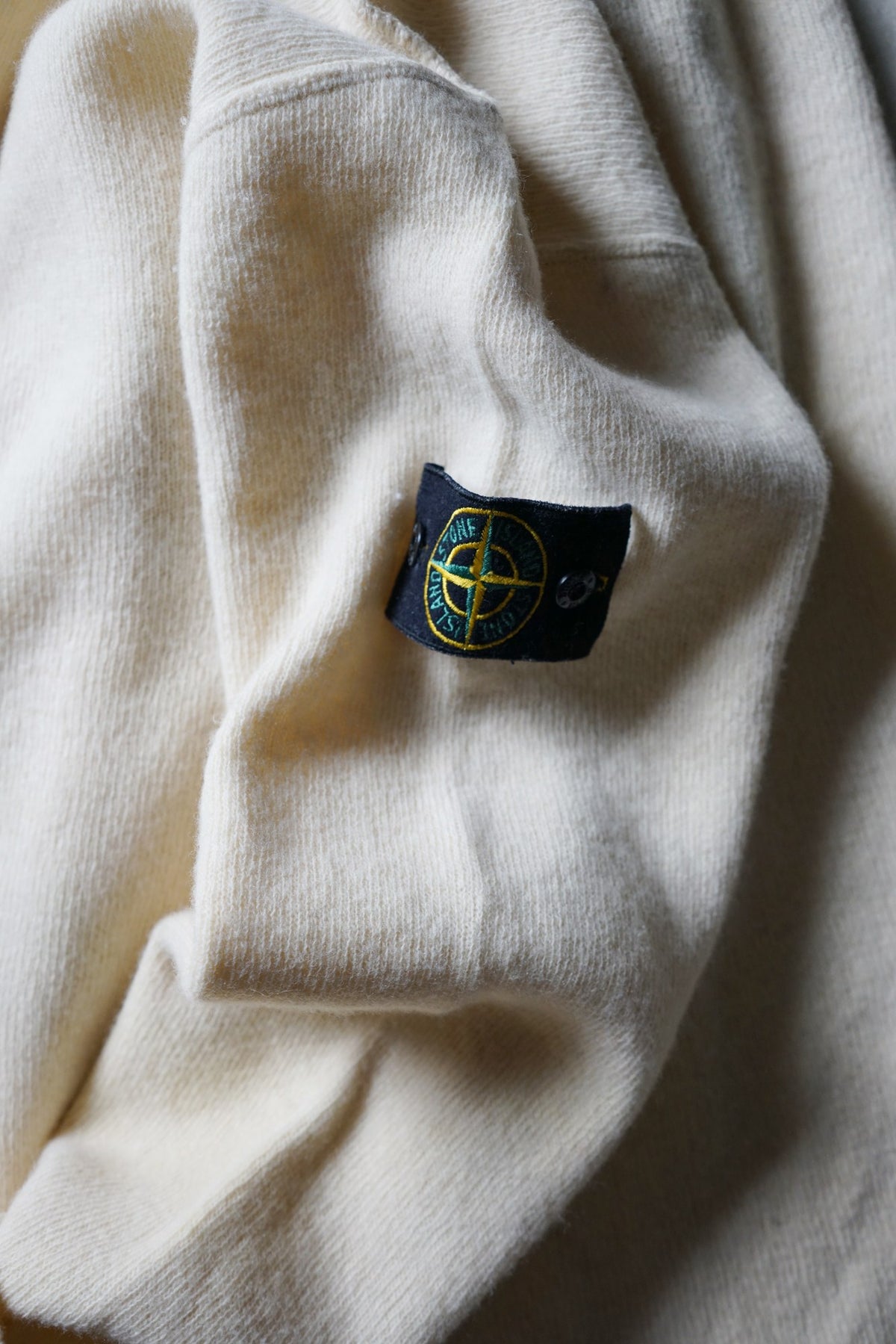 Stone Island Cream Mockneck Knit