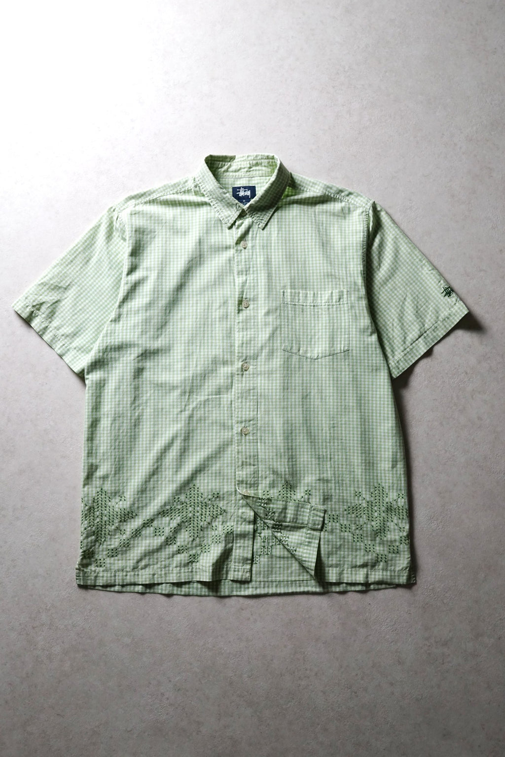 Stussy Green Gingham Shirt