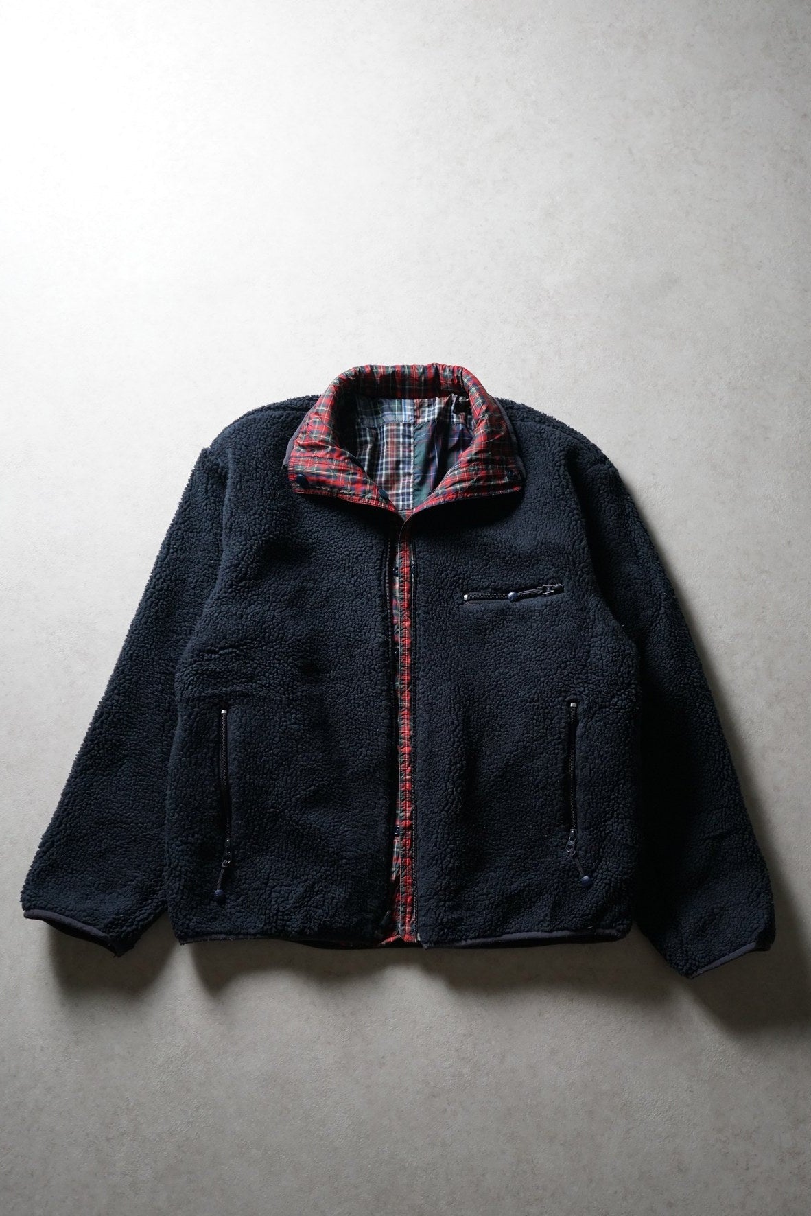 Stussy Reversible Tartan Fleece Jacket